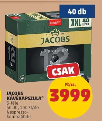 Jacobs kávékapszula