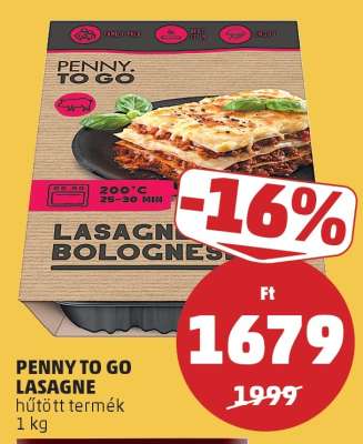 PENNY TO GO LASAGNE
