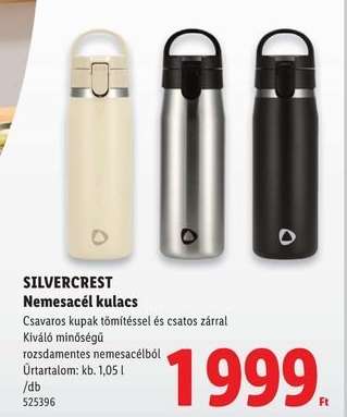 SILVERCREST Nemesacél kulacs