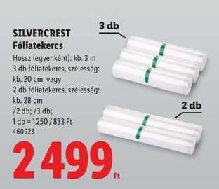 Silvercrest Fóliatekercs