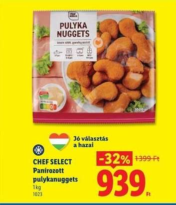 CHEF SELECT Panírozott pulykanuggets
