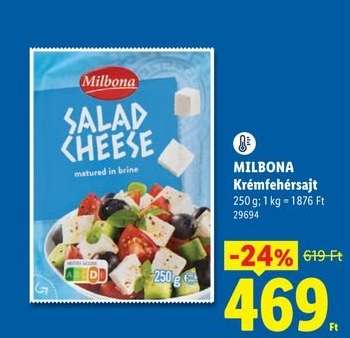 MILBONA Krémfehérsajt