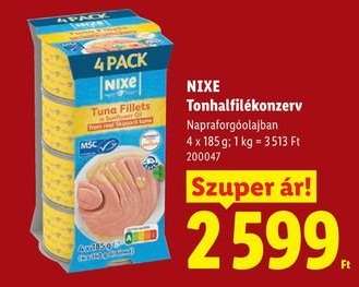 NIXE Tonhalfilékonzerv