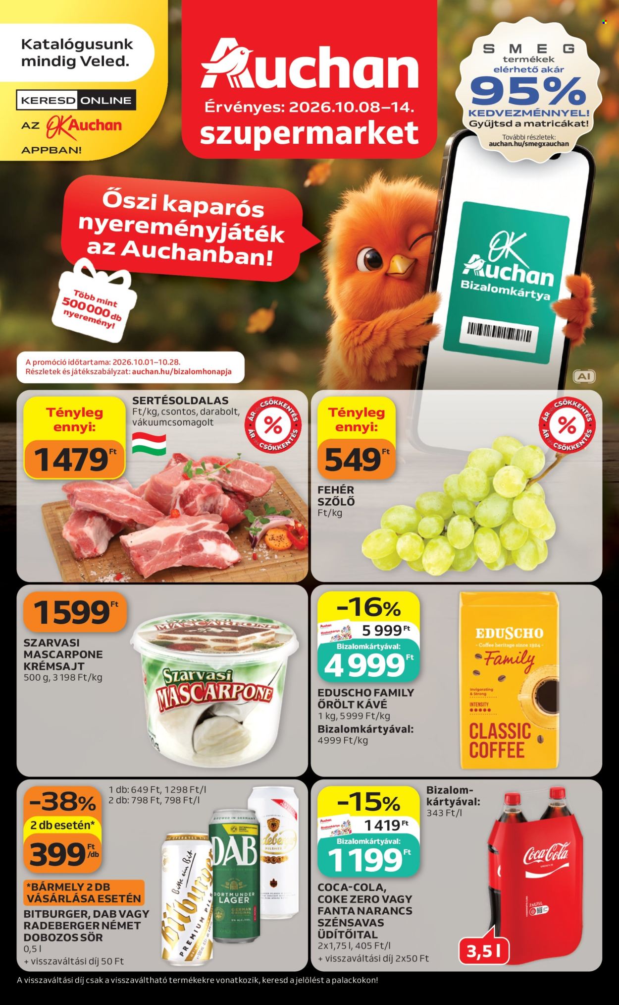 Auchan akciós újság érvényes:  - 2026.10.08 - 2026.10.14. 1. oldal Oldal 1