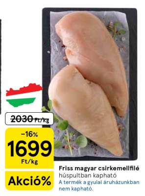 Friss magyar csirkemellfilé