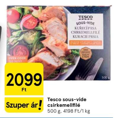 Tesco sous-vide csirkemellfilé