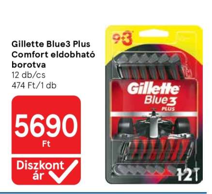 Gillette Blue3 Plus Comfort eldobható borotva
