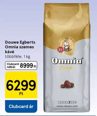 Douwe Egberts Omnia Szemes Kávé