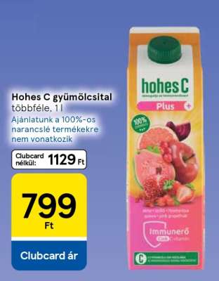 Hohes C gyümölcsital