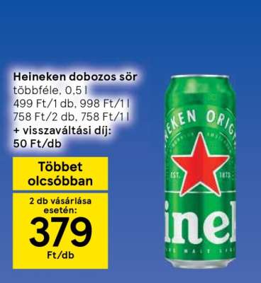 Heineken Dobozos Sör