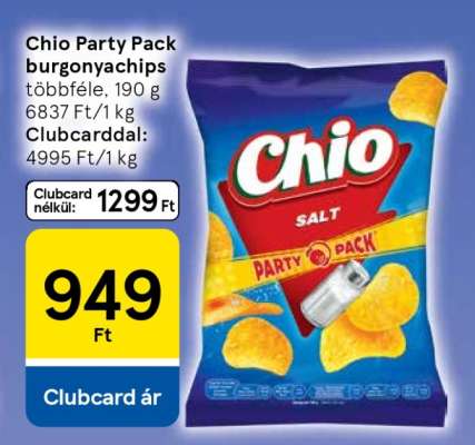 Chio Party Pack burgonyachips