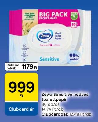 ZEWA SENSITIVE NEDVES TOALETTPAPÍR