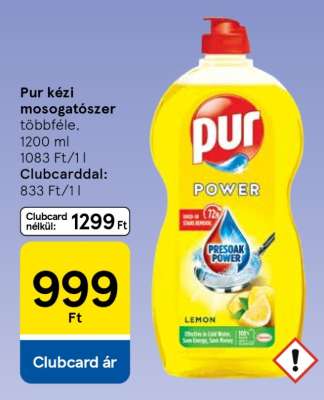Pur kézi mosogatószer
