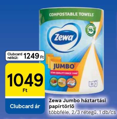 Zewa Jumbo háztartási papírtörlő