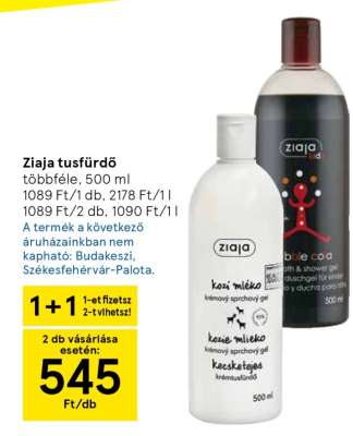 Ziaja tusfürdő