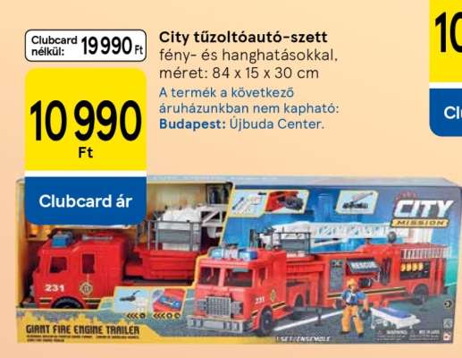 City Tűzoltóautó szett