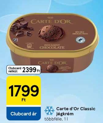 Carte d'Or Classic jégkrém