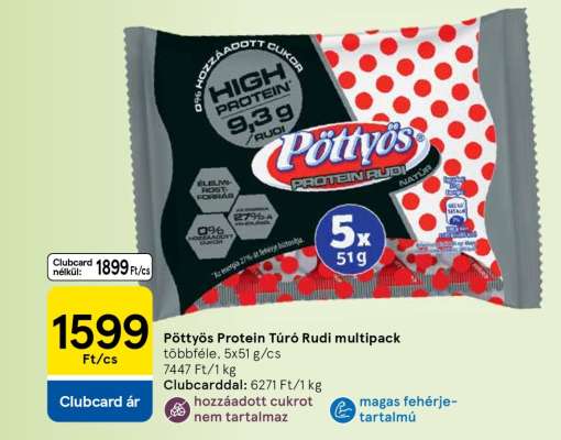 Pöttyös Protein Túró Rudi multipack