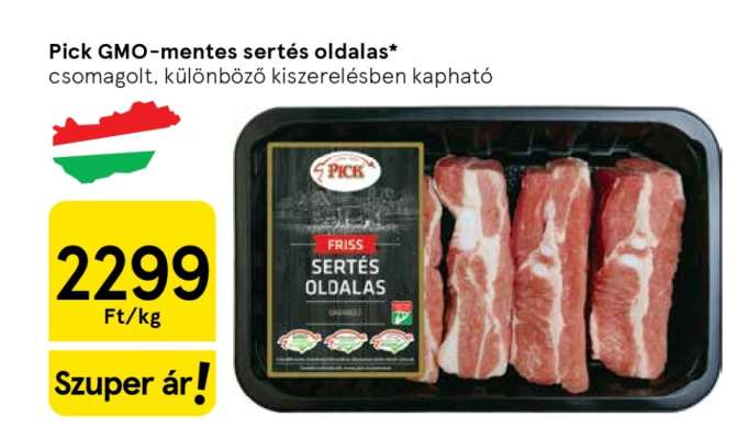 Pick GMO-mentes sertés oldalas