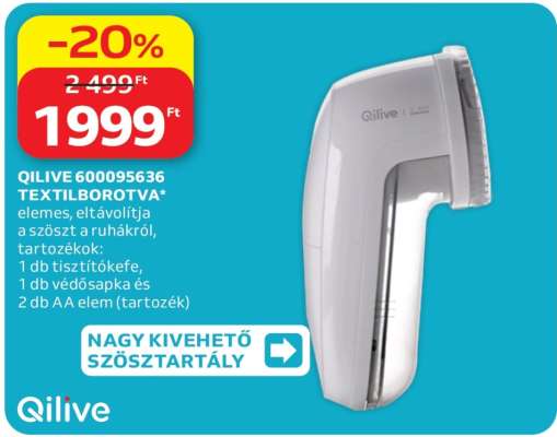 QILIVE 600095636 TEXTILBOROTVA