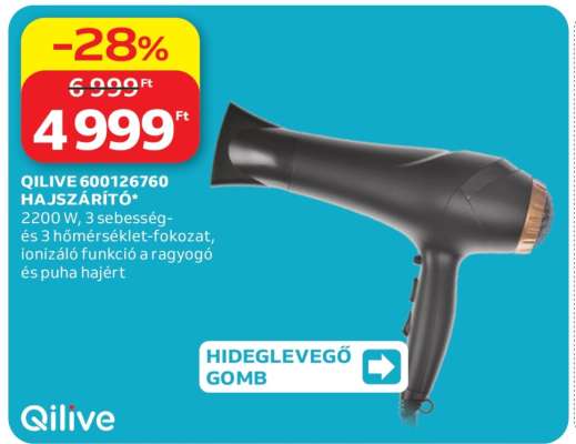 QILIVE 600126760 HAJSZÁRÍTÓ