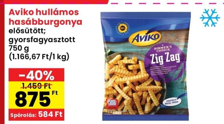 Aviko hullámos hasábburgonya