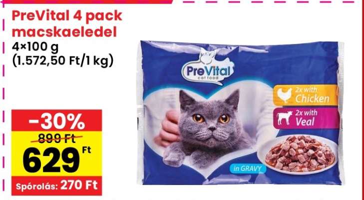 PreVital 4 pack macskaeledel