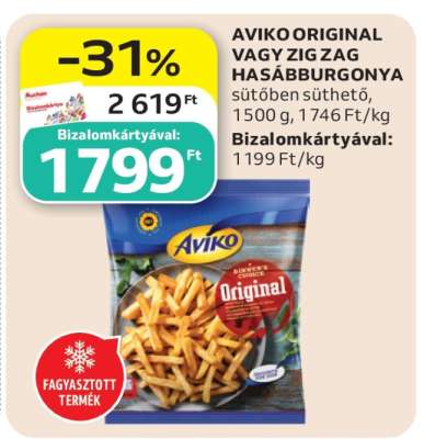 AVIKO Original vagy Zig Zag hasábburgonya