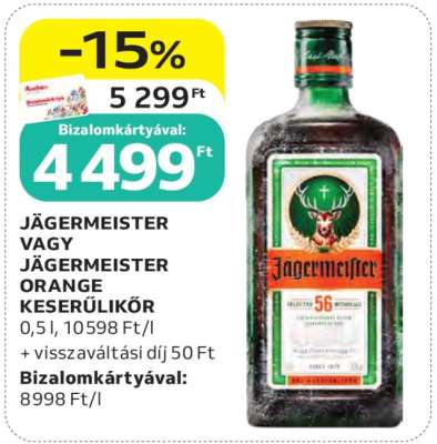 Jägermeister vagy Jägermeister Orange Keserűlikőr