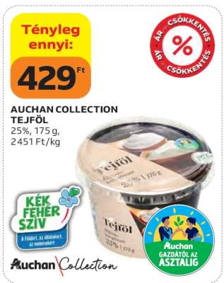 AUCHAN COLLECTION TEJFÖL