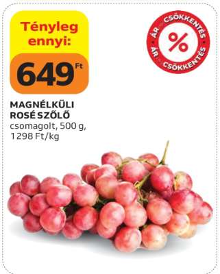 Magnélküli Rosé Szőlő