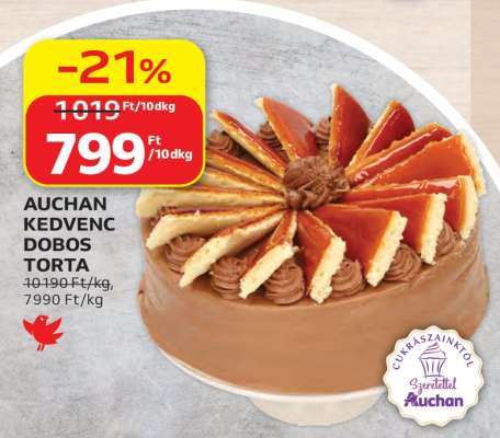 AUCHAN KEDVENC DOBOS TORTA