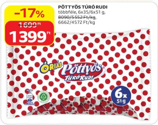 PÖTTYÖS Túró Rudi