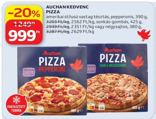 AUCHAN KEDVENC PIZZA