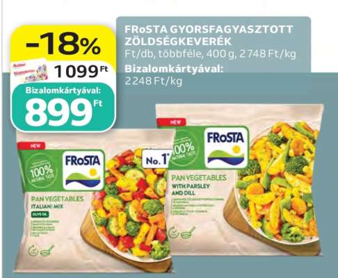 FRoSTA GYORSFAGYASZTOTT ZÖLDSÉGKEVERÉK