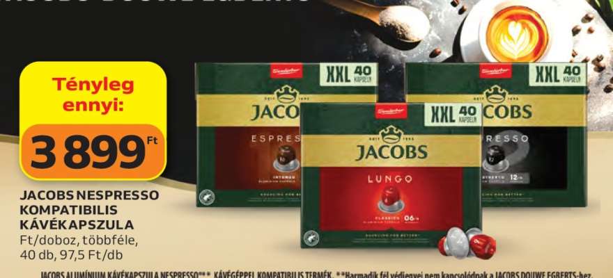 Jacobs Nespresso Kompatibilis Kávékapszula