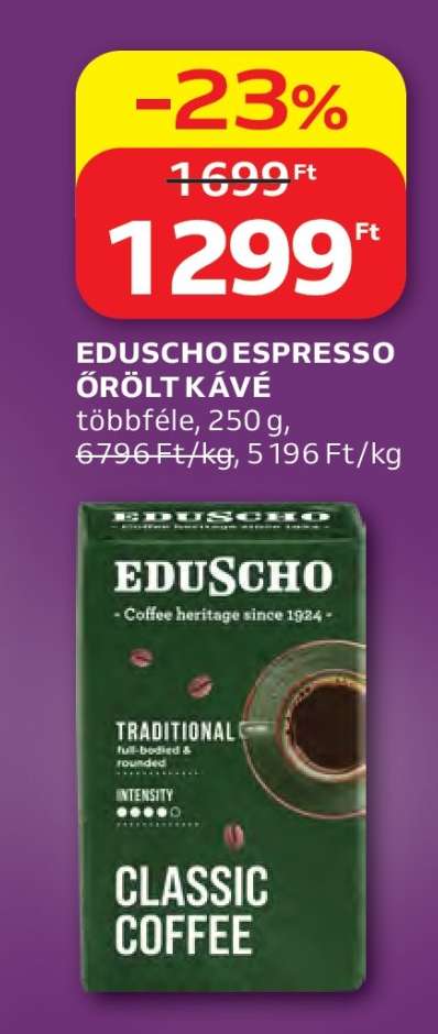EDUSCHO ESPRESSO ŐRÖLT KÁVÉ