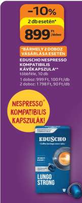 EDUSCHO Nespresso kompatibilis kávékapszula