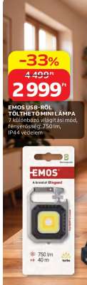 EMOS USB-ről tölthető mini lámpa
