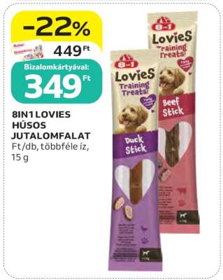 8IN1 Lovies Húsos Jutalomfalat
