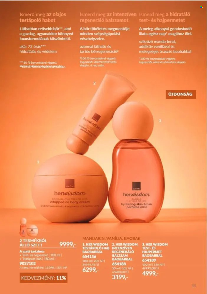Avon akciós újság érvényes:  - 2026.10.01 - 2026.10.31. 11. oldal Oldal 11