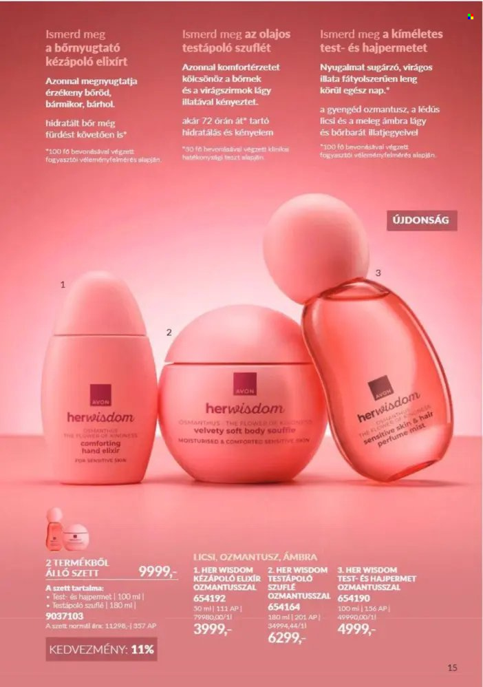 Avon akciós újság érvényes:  - 2026.10.01 - 2026.10.31. 15. oldal Oldal 15