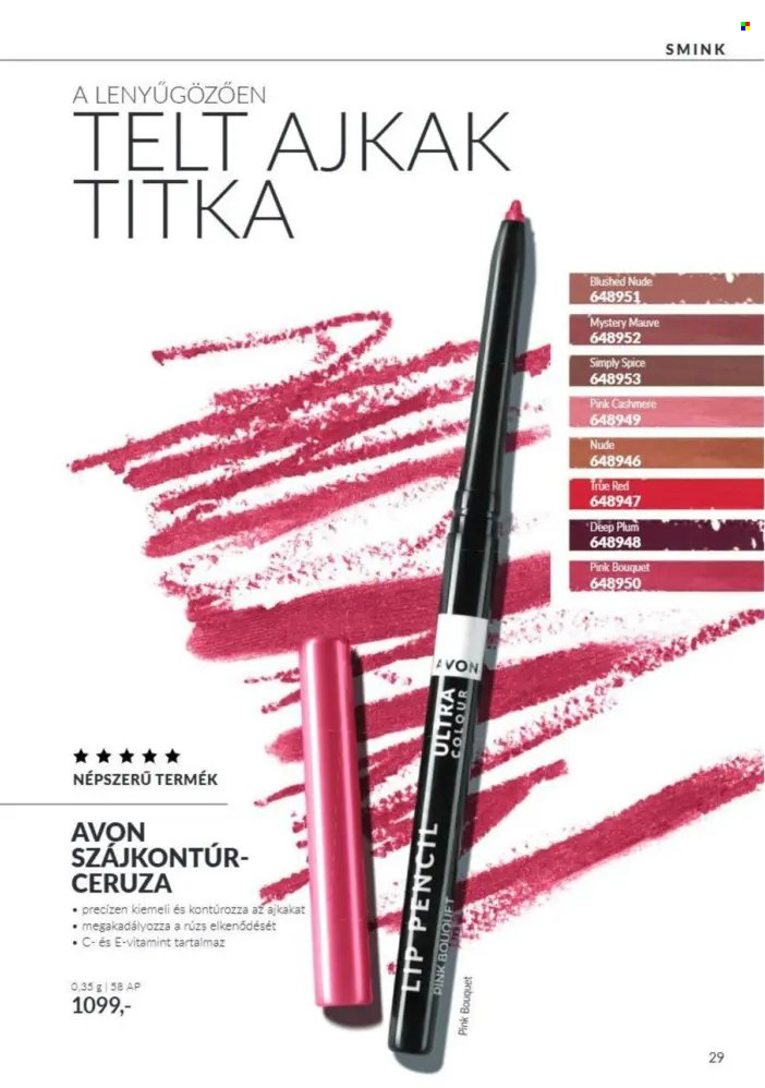 Avon akciós újság érvényes:  - 2026.10.01 - 2026.10.31. 29. oldal Oldal 29