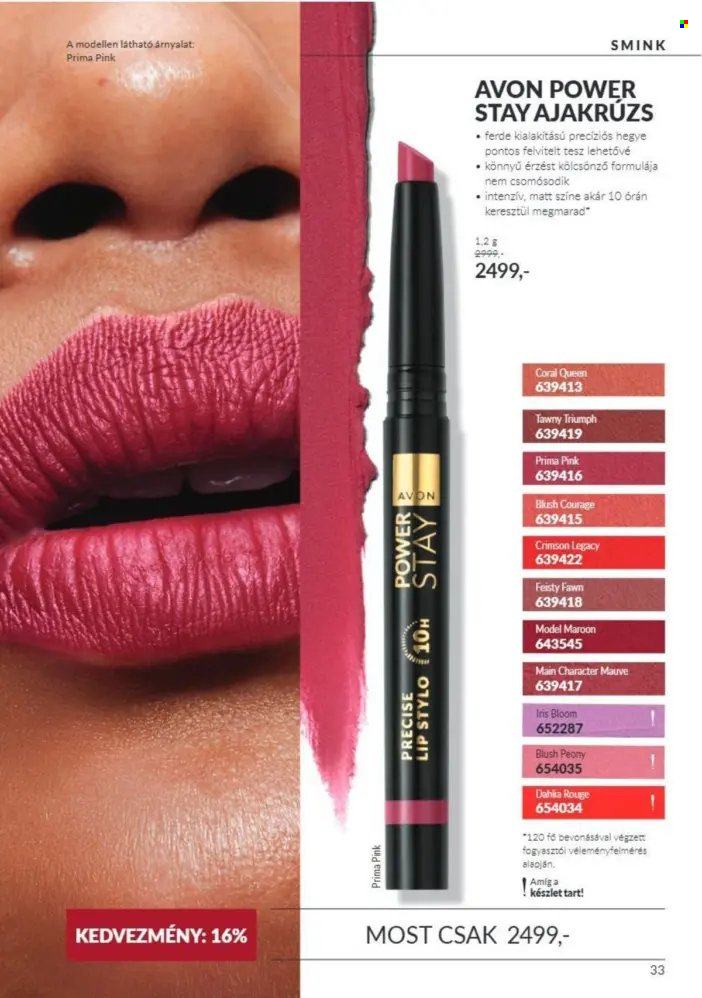Avon akciós újság érvényes:  - 2026.10.01 - 2026.10.31. 33. oldal Oldal 33