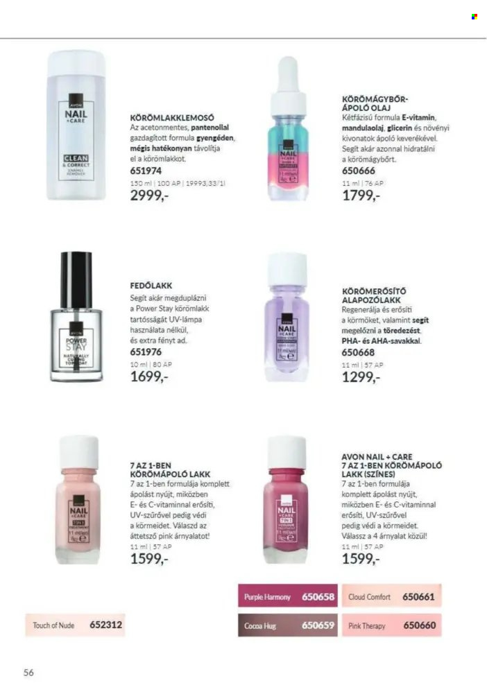Avon akciós újság érvényes:  - 2026.10.01 - 2026.10.31. 56. oldal Oldal 56