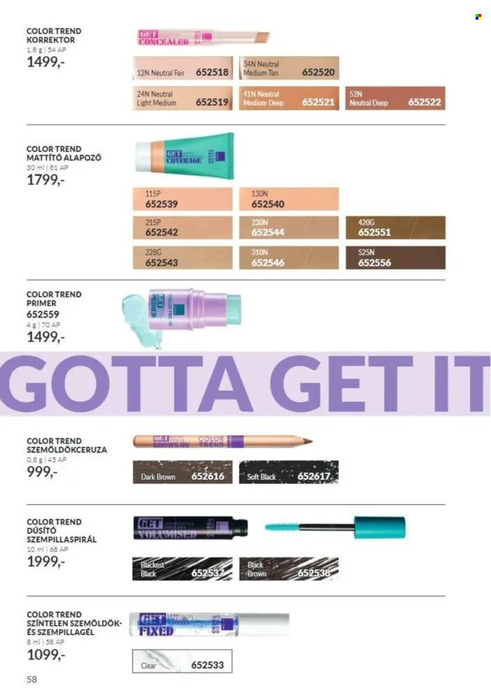 Avon akciós újság érvényes:  - 2026.10.01 - 2026.10.31. 58. oldal Oldal 58