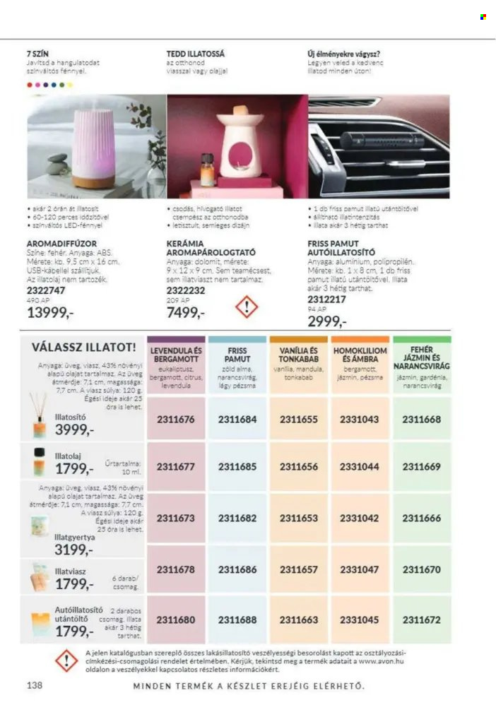 Avon akciós újság érvényes:  - 2026.10.01 - 2026.10.31. 138. oldal Oldal 138
