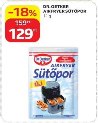 DR. OETKER AIRFRYER SÜTŐPOR