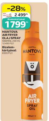 MANTOVA AIR FRYER OLAJ SPRAY