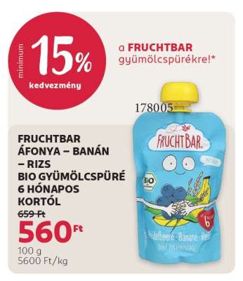 FRUCHTBAR ÁFONYA – BANÁN – RIZS